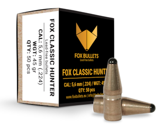 Fox Bullets Classic Hunter - Kal. 5,6mm (.224) - 45gr