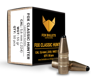 Fox Bullets Classic Hunter - Kal. 5,6mm (.224) - 55gr