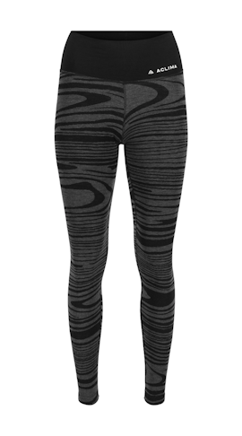 Aclima Warmwool Longs High Waist - Black Motion
